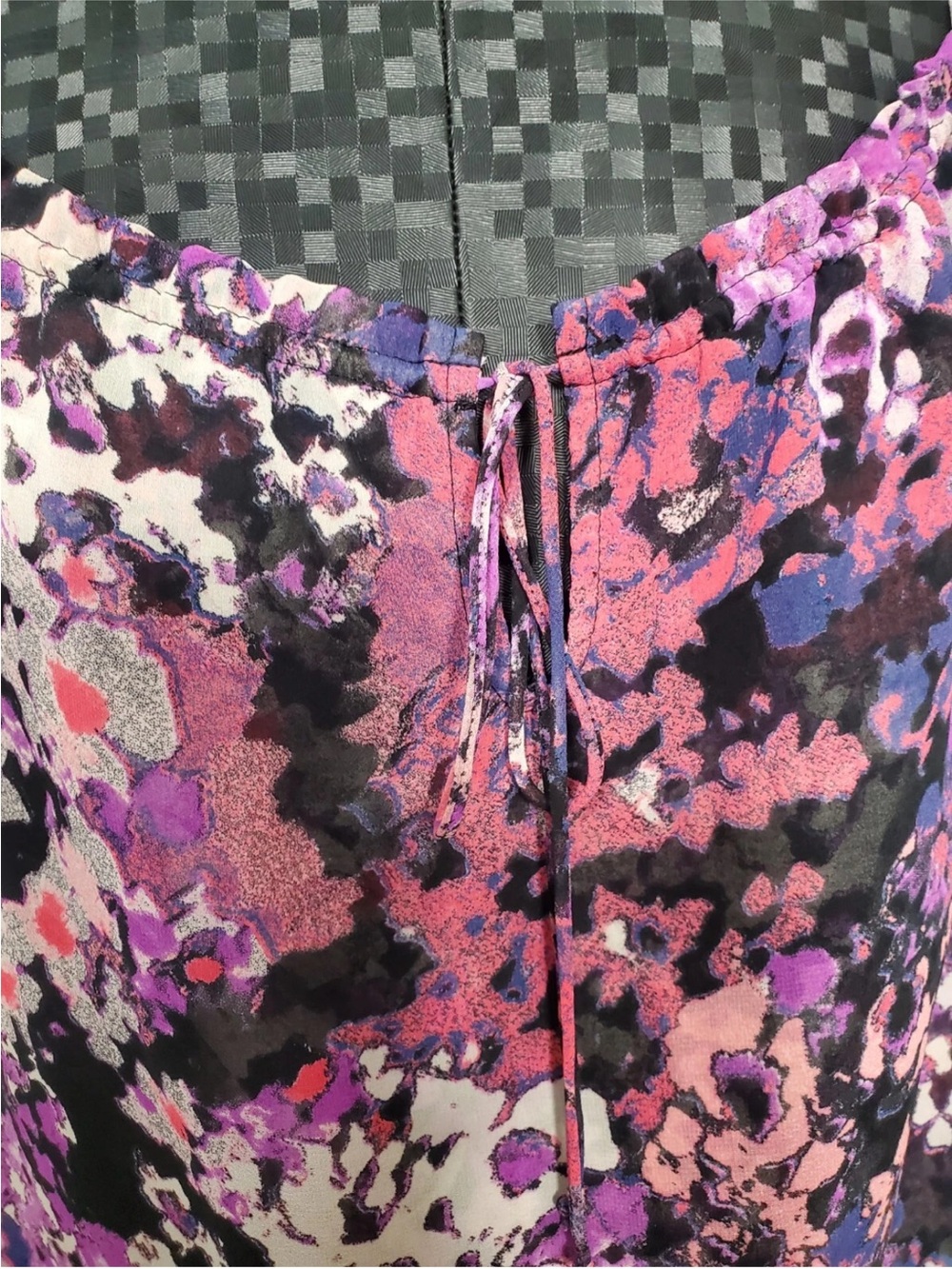 Lafayette 148 New York Pink & Purple Floral Spaghetti Strap Cami - Picture 5 of 10